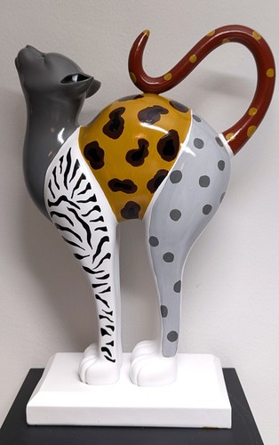 Skulptur katze lebensgroß - katze,