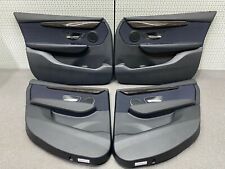 Original BMW 2er F45 Türverkleidung Set M-sport Leder Stoff Hexagon Akzent Blau