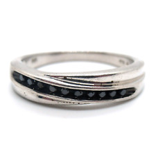 Designer Ring 925 Sterling Silber Schwarze Steine Meistermarke GTR RG59