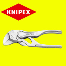 Knipex 8604100 BK Zangenschlüssel XS geprägt, raue Oberfläche verchromt 100 mm