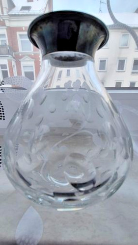Kristall vase silbermontur - kristall, 835