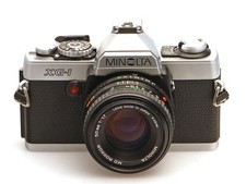 Minolta Spiegelreflex Kamera XG-1 mit Minolta MD Rokkor 50mm / 1:1.7