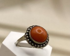 Antik Schmuck Ring Koralle