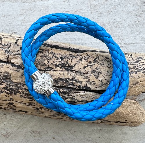 Armband kunstleder geflochten - kunstleder,