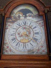 alte Friesen Uhr aus Eiche Messingwerk