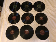 Konvolut 9x Schellack USA/ GB Busse Cotton Payne Hylton Lopez 1920´s 1930´s