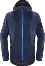Haglöfs Jacke Herren Gr.XXL 2XL Esker Proof wasserdichte Regenjacke Blau 152122