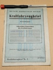 KFZ Brief Kraftfahrzeugbrief