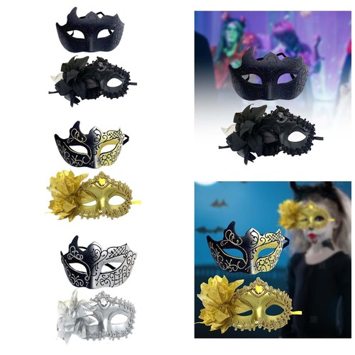 Halbgesichtsmaske kostüm - 2x,