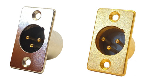 Xlr einbaustecker polig - 2x, 3