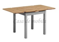 Massivholz Tisch ausziehbar kiefer massiv grau gelaugt geölt Ausziehtisch klein