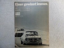 ALFA Romeo Tourenwagen Europameister 72 GTA Werbung GT Junior GTV 1300 1600 2000