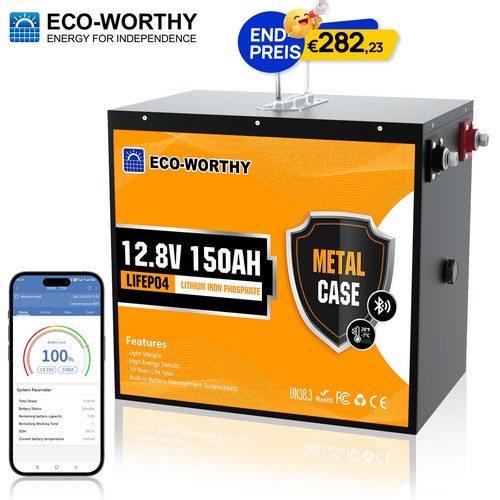 12v 150ah lifepo4 bluetooth - 150ah,