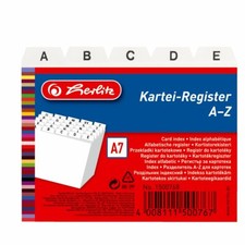 1x Herlitz A7 Karteiregister