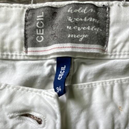 Cecil damen caprihose weiß - damen,