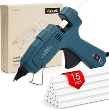 Heißklebepistole 100W Kabelgebunden mit 15 Klebestiften Basteln Reparatur