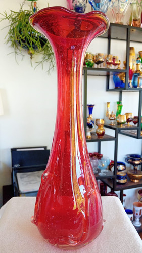 Xxl große schwere glas vase - glas,