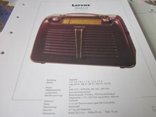 Radio Archiv Schaltplan N 2002 Lorenz Weekend 1951