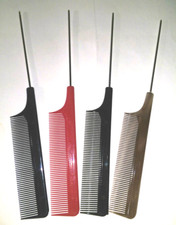 2 Stück STIELKAMM TOUPIERKAMM Frisurenkamm HAARKAMM Nadelstielkamm Kamm Solida