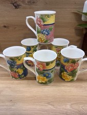 KINGSBURY JADE Henkelbecher MUG 6x Kaffeebecher Fine Bone China Made in England