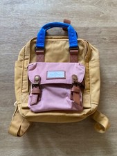 Doughnut Macaroon Kinder Rucksack 10″ Nylon gelb blau rosa