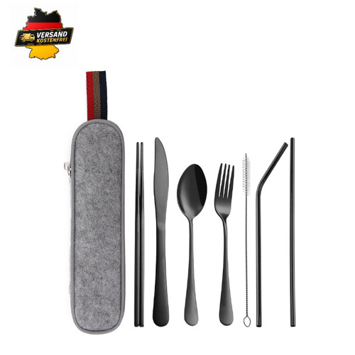 Camping besteck set - set, edelstahl