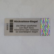3D Hologramm Rücknahmesiegel