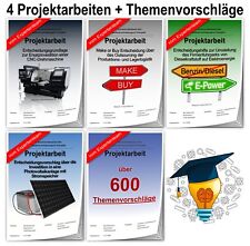 Technischer Betriebswirt IHK 4x Projektarbeit & Themenvorschläge & Präsentation