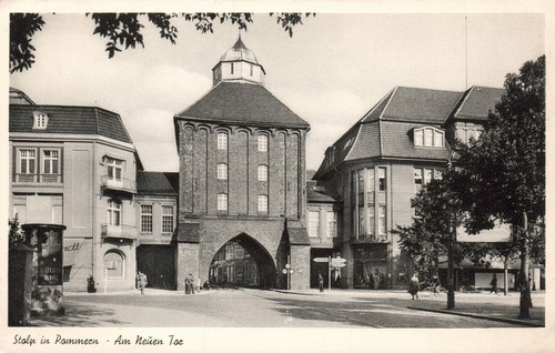 Stolp pommern am neuen - ak,
