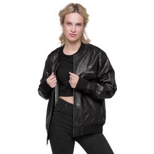 Bomberjacke aus Leder