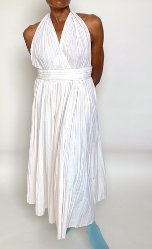 Weißes baumwollkleid marilyn - weißes,