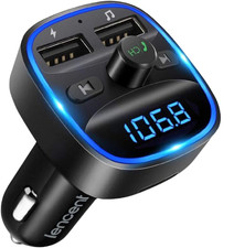 bluetooth auto fm transmitter lencent radio adapter musik mit pd für v5 30w qc3 