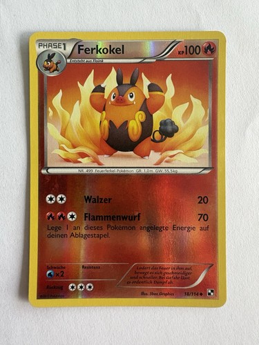 Pokémon tcg karte ferkokel - pokémon, tcg-karte