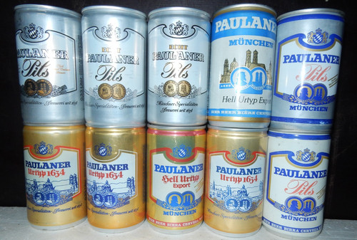Paulaner münchen bierdosen - 10,