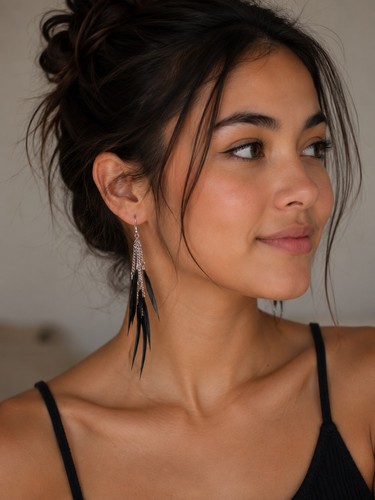 Boho inspirierte schwarze