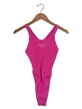 Arena Damen Badeanzug Sportlich Pink Ärmellos Logo Print Polyester