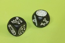 2 schwarze Würfel - Story Cubes: Halloween, guter Zustand
