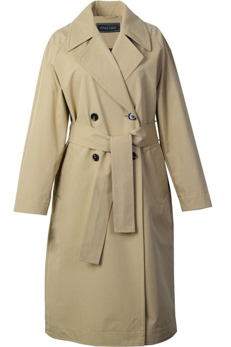 White label trenchcoat - white,