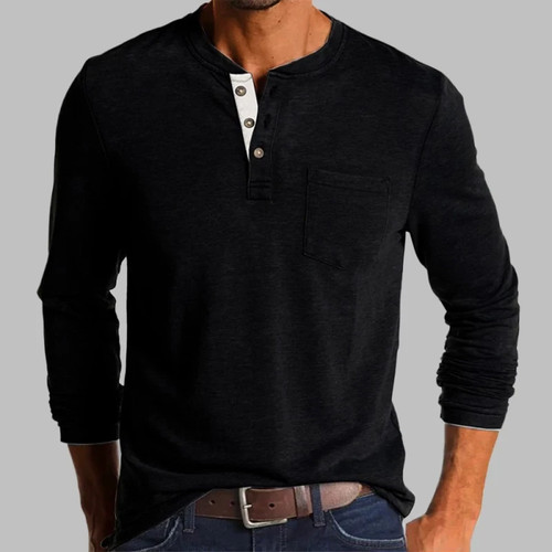 Neu herren henley shirt - herren,