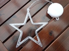 Weihnachten LED Fenster Sterne Saugnapf Batterie Deko 18 x 18 cm Lichtdekoration