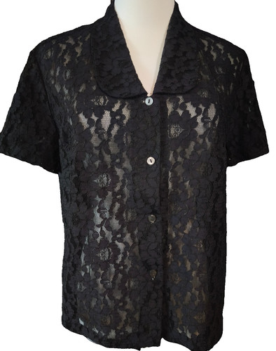 Vintage damen spitze bluse - vintage,