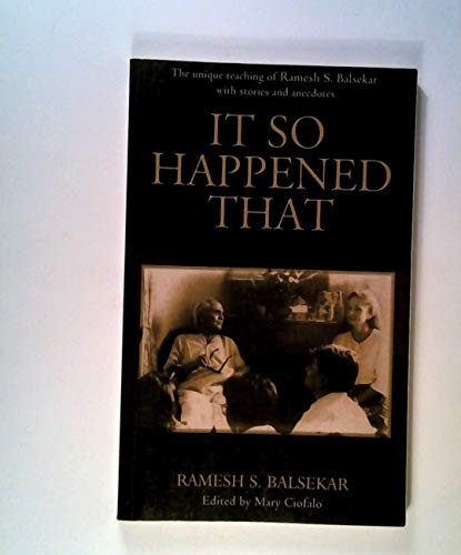 Happened that balsekar - it, that,