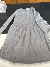 H&M  Strick Kleid grau weiß