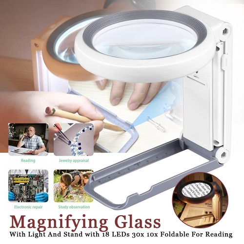 Dimmbar 18led lupe mit licht - dimmbar,