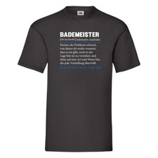 Bademeister | Rettungsschwimmer | Schwimmmeister v2 T-Shirt Schwarz