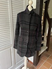 Lauren Ralph Lauren Strick Long Blazer Gr. P/M (36/38), Lambswool Anthrazit