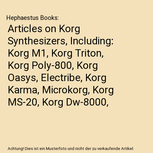 Articles korg synthesizers - on,