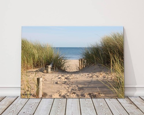 Strandszene leinwandbild sand - leinwandbild,