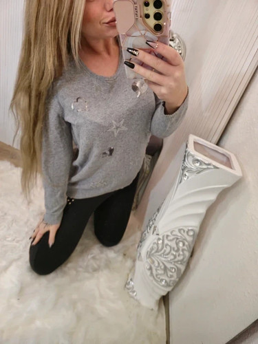 Pulli pullover oberteil - , grau