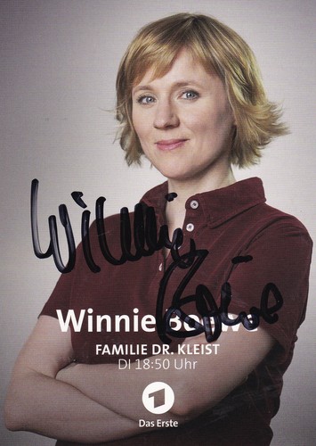 Autogramm winnie böwe - autogramm,